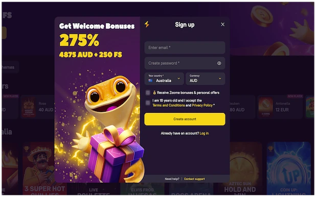 Zoome Casino Registration: Step-by-Step Guide